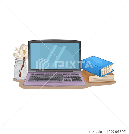 Illustration of Laptop Illustration of Laptop 130206805