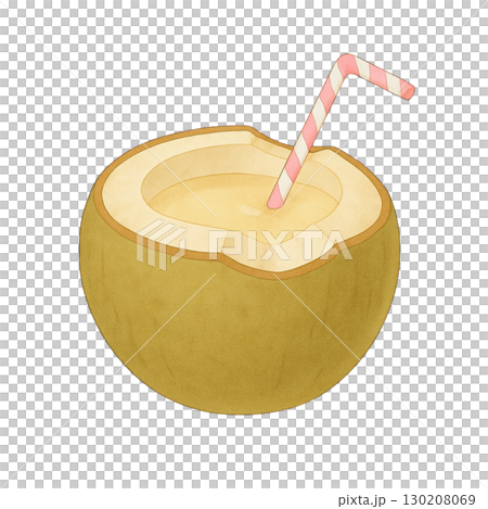 椰子（棕櫚果）汁插圖 130208069