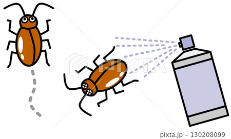 家に出る不潔な天敵の気持ち悪いゴキブリの駆除 130208099