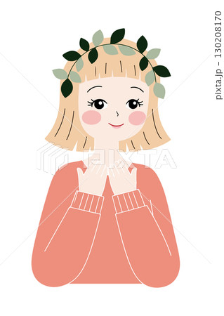 Girl with Leaf Crown Girl with Leaf Crown 130208170
