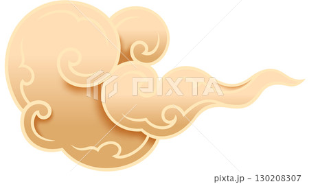orient korean traditional style element golden calligraphy 130208307