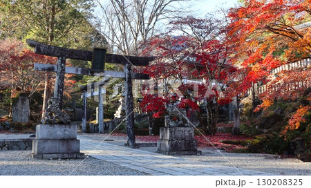 紅葉に染まる境内　古峯神社  130208325