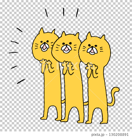 Applauding cats 130208891