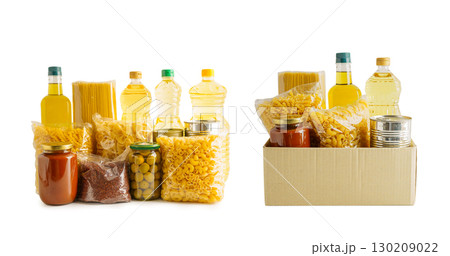 Vegetable oil and water in bottle isolated on white background. Vegetable oil and water in bottle isolated on white background. 130209022