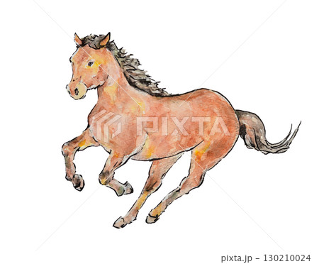走る馬 130210024