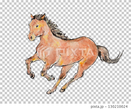 走る馬 130210024