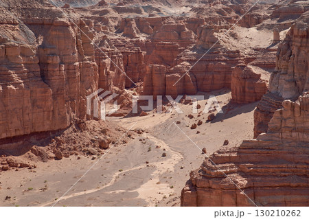 Experience the breathtaking beauty of a stunning desert canyon landscape 130210262