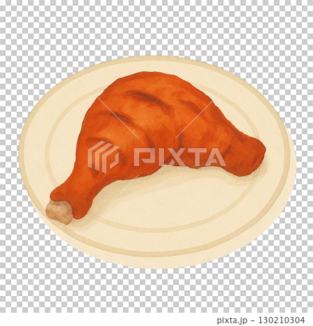 [Indian cuisine] Tandoori chicken illustration 130210304