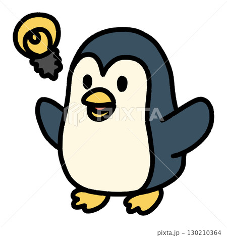 何かいいアイデアを閃くペンギン 130210364