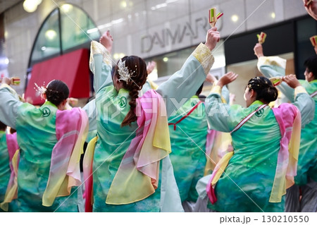 帯屋町で踊るよさこい祭り 130210550