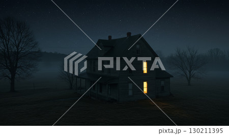 An old, neglected house 130211395