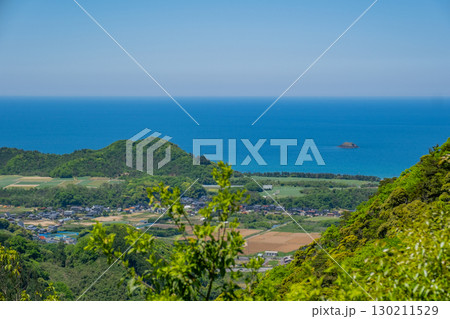 摩尼山　登山道からの眺め　鳥取県鳥取市 130211529