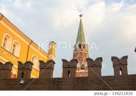 View from the Alexander Garden to the Troitskaya Tower of the Moscow Kremlin View from the Alexander Garden to the Troitskaya Tower of the Moscow Kremlin 130211910