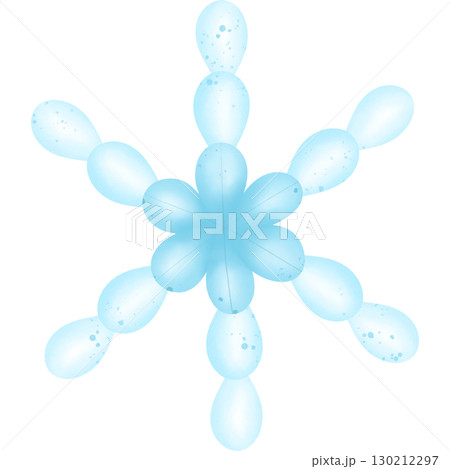 Snowflake pattern hand drawn in bright colors transparency illustration Snowflake pattern hand drawn in bright colors transparency illustration 130212297