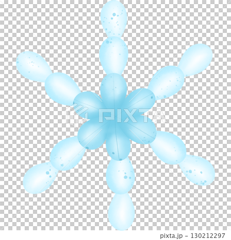 Snowflake pattern hand drawn in bright colors transparency illustration Snowflake pattern hand drawn in bright colors transparency illustration 130212297