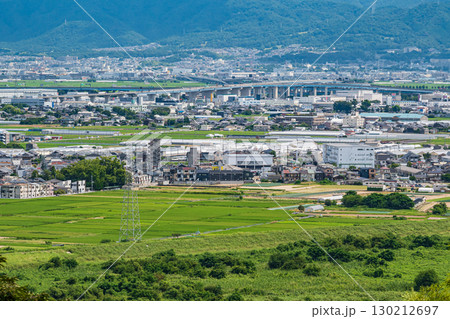 男山展望台からの景観　京都府八幡市 130212697
