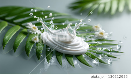 cream of milk splash 130212933