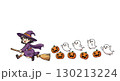 ハロウィンの仮装をした子供たちのフレーム 130213224