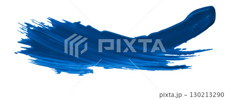 Blue brush watercolor isolated on transparent background Blue brush watercolor isolated on transparent background 130213290