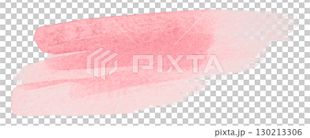 pink watercolor background. Artistic hand paint. Isolated on transparent background. 130213306