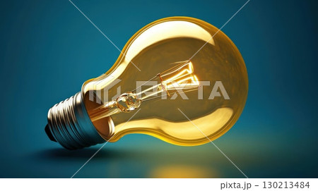Glowing Lightbulb Idea Innovation Concept. Glowing Lightbulb Idea Innovation Concept. 130213484