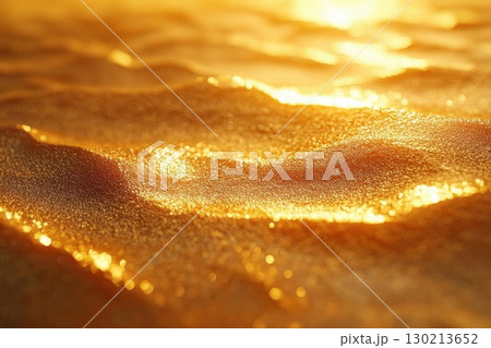Golden Sand Waves Sunset Beach Texture. 130213652