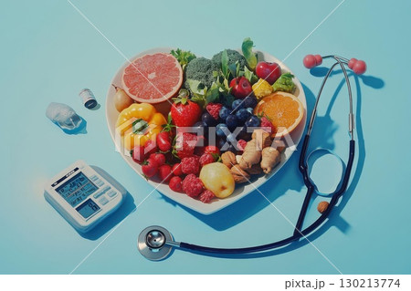 Healthy Heart Diet Fruits with Veggies, and Wellness. 130213774