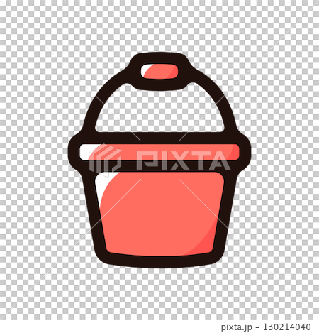 桶插圖圖示（家居裝飾、清潔、家居用品材料） 130214040