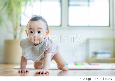 積み木で遊ぶ赤ちゃん 130214085