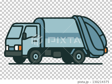 ごみ収集車のイラスト 130214375