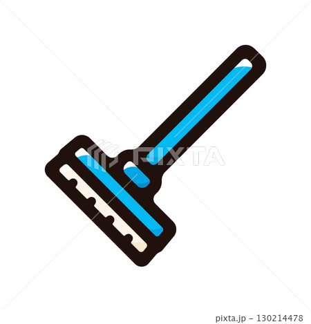 箒のイラストアイコン（道具・清掃・ホームセンター素材） 130214478