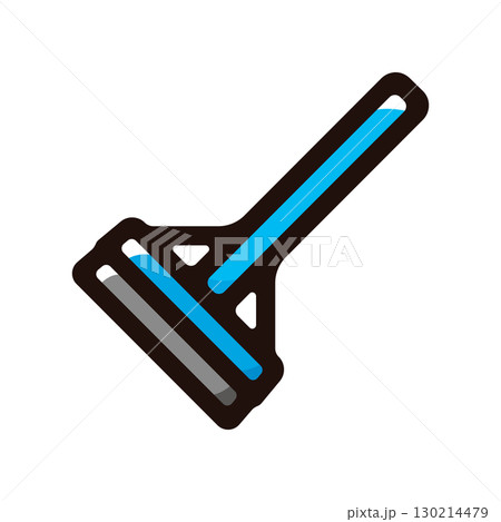 スクイジー、水切りのイラストアイコン（道具・清掃・ホームセンター素材） 130214479