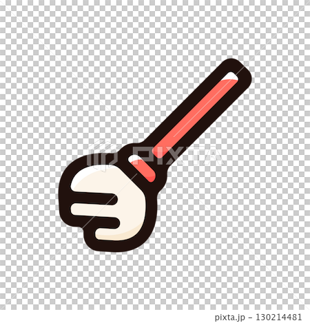 モップのイラストアイコン（道具・清掃・ホームセンター素材） 130214481