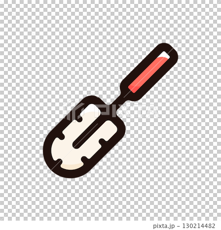 Pipe brush illustration icon (tools, cleaning, home improvement material) 130214482