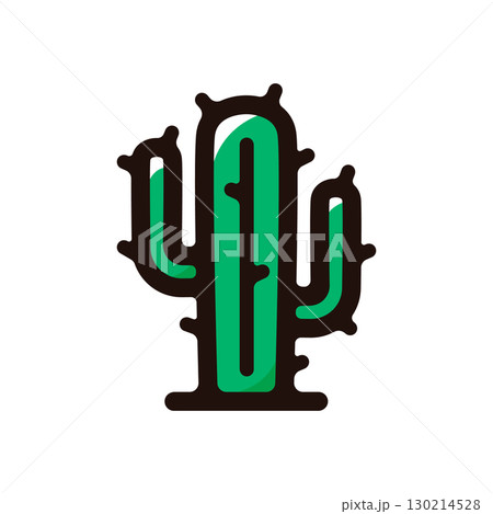 サボテンのイラストアイコン(多肉植物・メキシコ・植物素材) サボテンのイラストアイコン(多肉植物・メキシコ・植物素材) 130214528