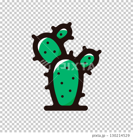 仙人掌插圖圖示（多肉植物，墨西哥，植物材料） 130214529