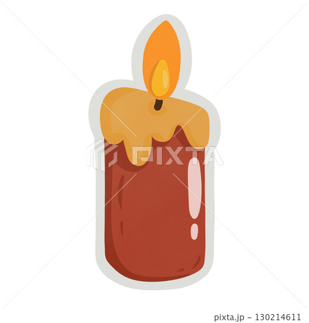 Halloween candle sticker 130214611