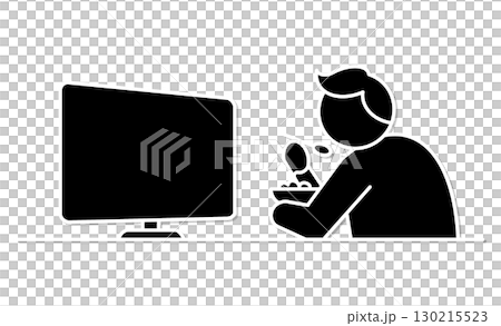 People who eat while watching TV, 130215523