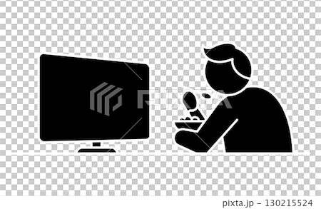 People who eat while watching TV, 130215524