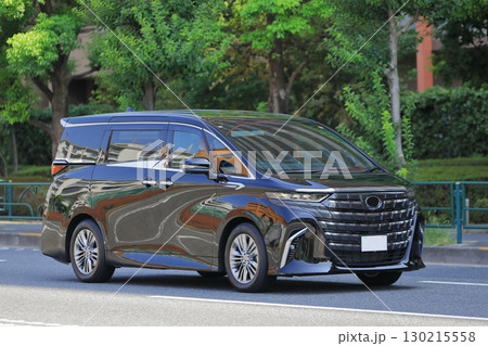 走行中のミニバン 走行中のミニバン 130215558