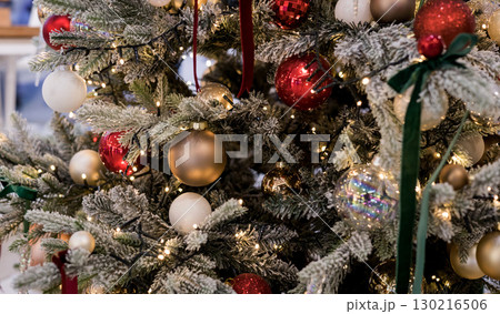 Christmas tree with balls 130216506