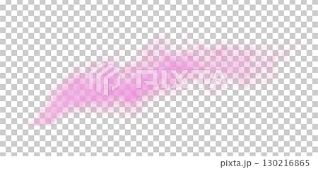 Light pink smoke or mist trail isolated on transparent background perfect for visual effects overlays and motion graphics 130216865