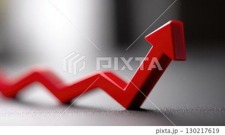 Red Arrow Symbolizing Business Growth and Success Red Arrow Symbolizing Business Growth and Success 130217619