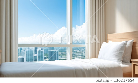 Modern Hotel Room with City View Modern Hotel Room with City View 130217654