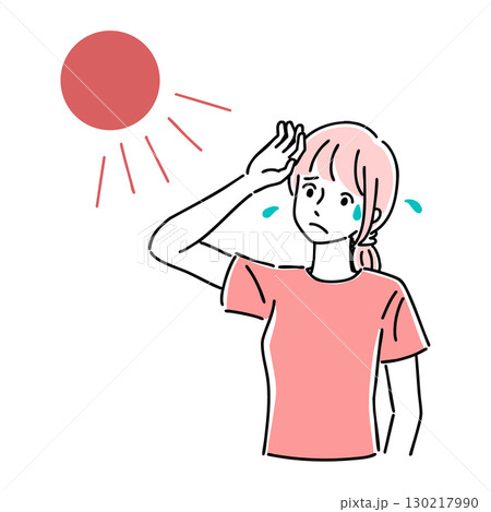 夏の太陽 日焼け 夏の太陽 日焼け 130217990
