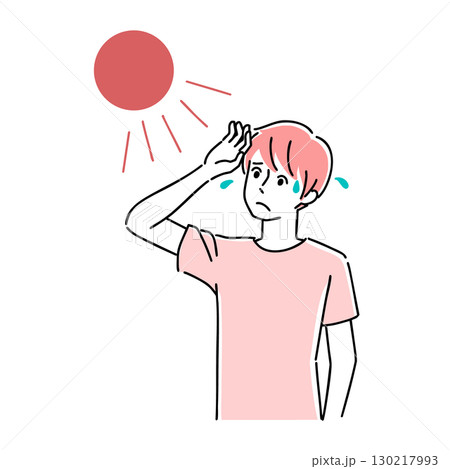 夏の太陽 日焼け 夏の太陽 日焼け 130217993