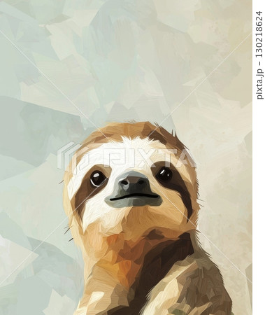 A Vibrant and Colorful Sloth Hanging Freely in a Lush Tropical Setting Surrounded by Natures Beauty A Vibrant and Colorful Sloth Hanging Freely in a Lush Tropical Setting Surrounded by Natures Beauty 130218624