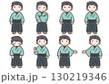 着物を着た男性のイラスト 130219346