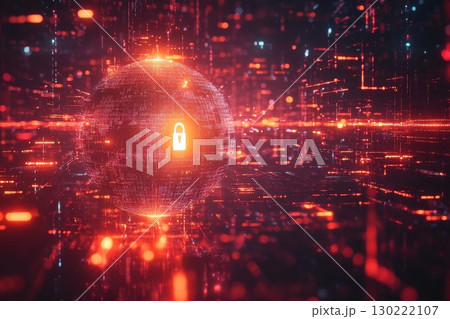 Cybersecurity innovations protecting data digital realm visual representation futuristic environment abstract view security concept 130222107
