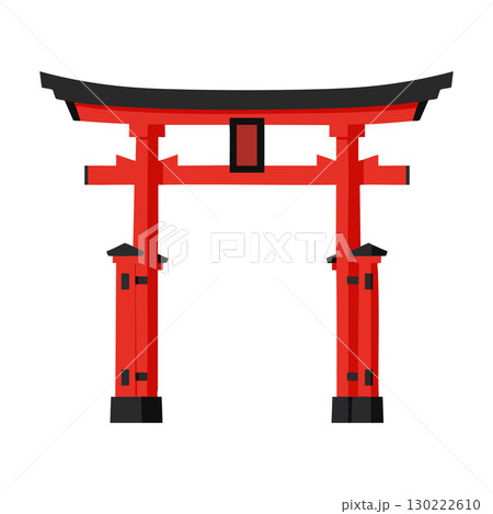 Red Torii Gate Japanese Traditional Shinto Shrine Symbol Vector Illustration Red Torii Gate Japanese Traditional Shinto Shrine Symbol Vector Illustration 130222610